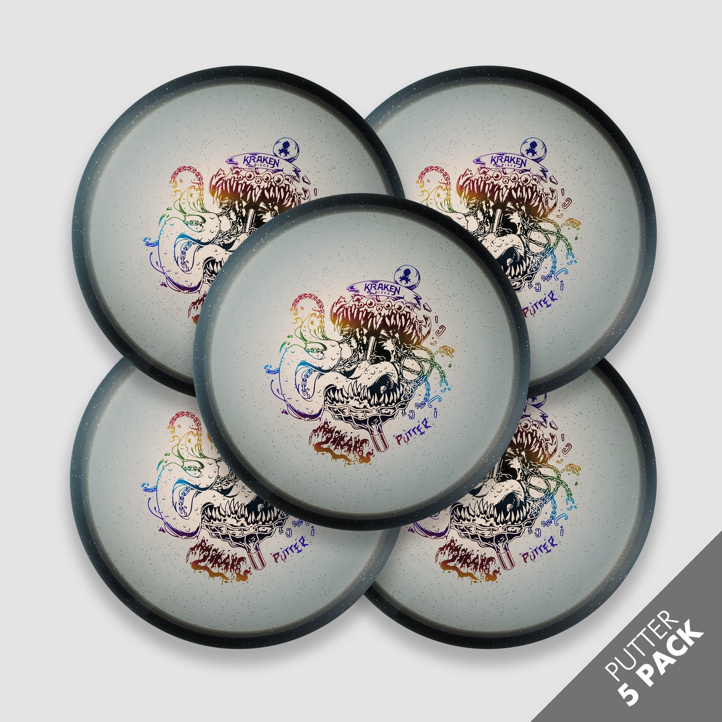Mimic Black Jelly Putter Pack with Rainbow Foil