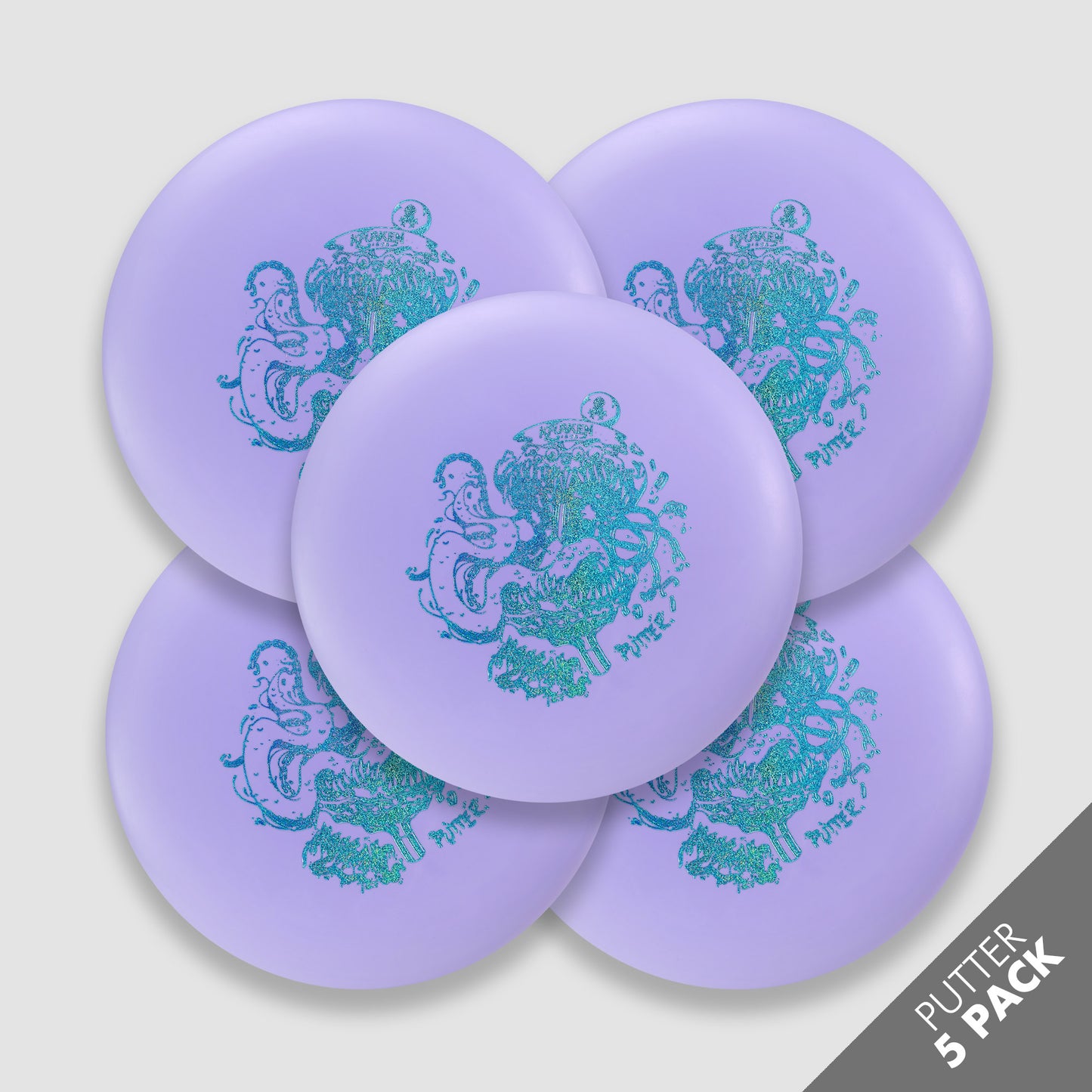 Mimic Purple Dwarven Putter Pack with Teal Foil