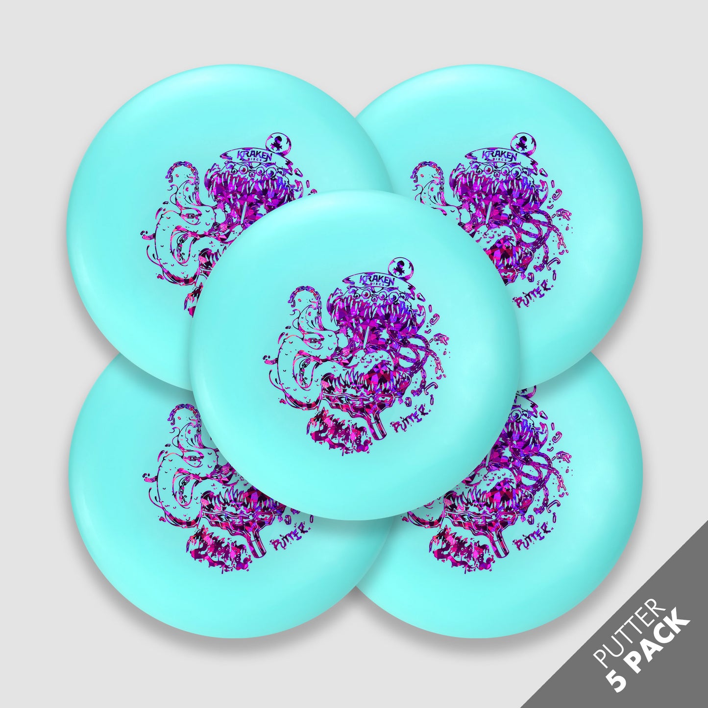 Mimic Teal Dwarven Putter Pack with Purple Foil