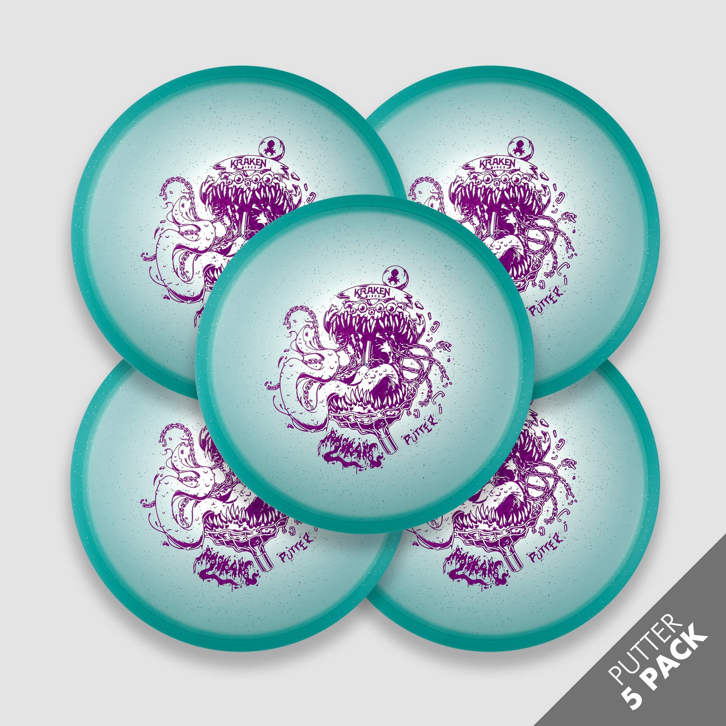 Mimic Teal Jelly Putter Pack with Pink Foil