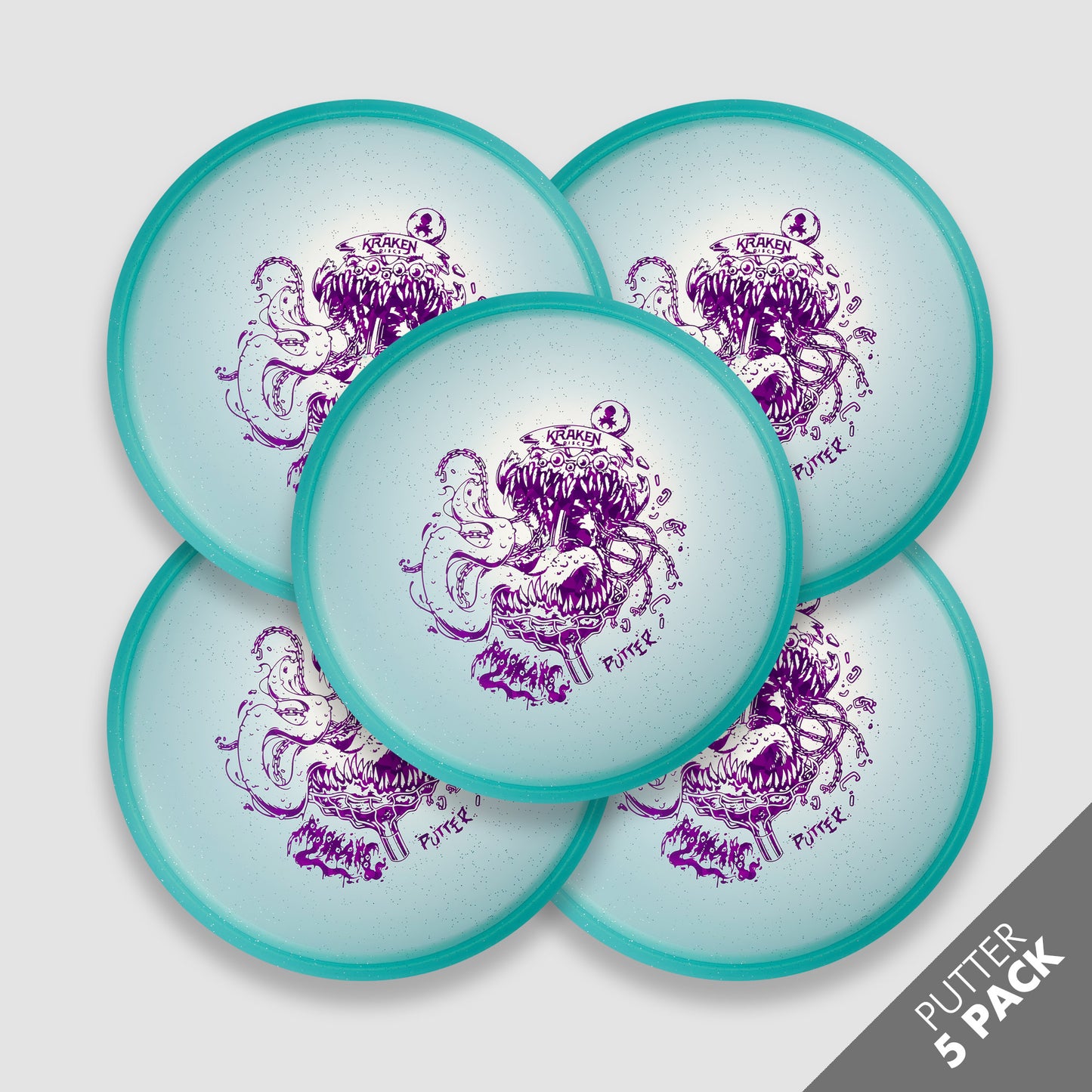 Mimic Teal Jelly Putter Pack with Purple Foil