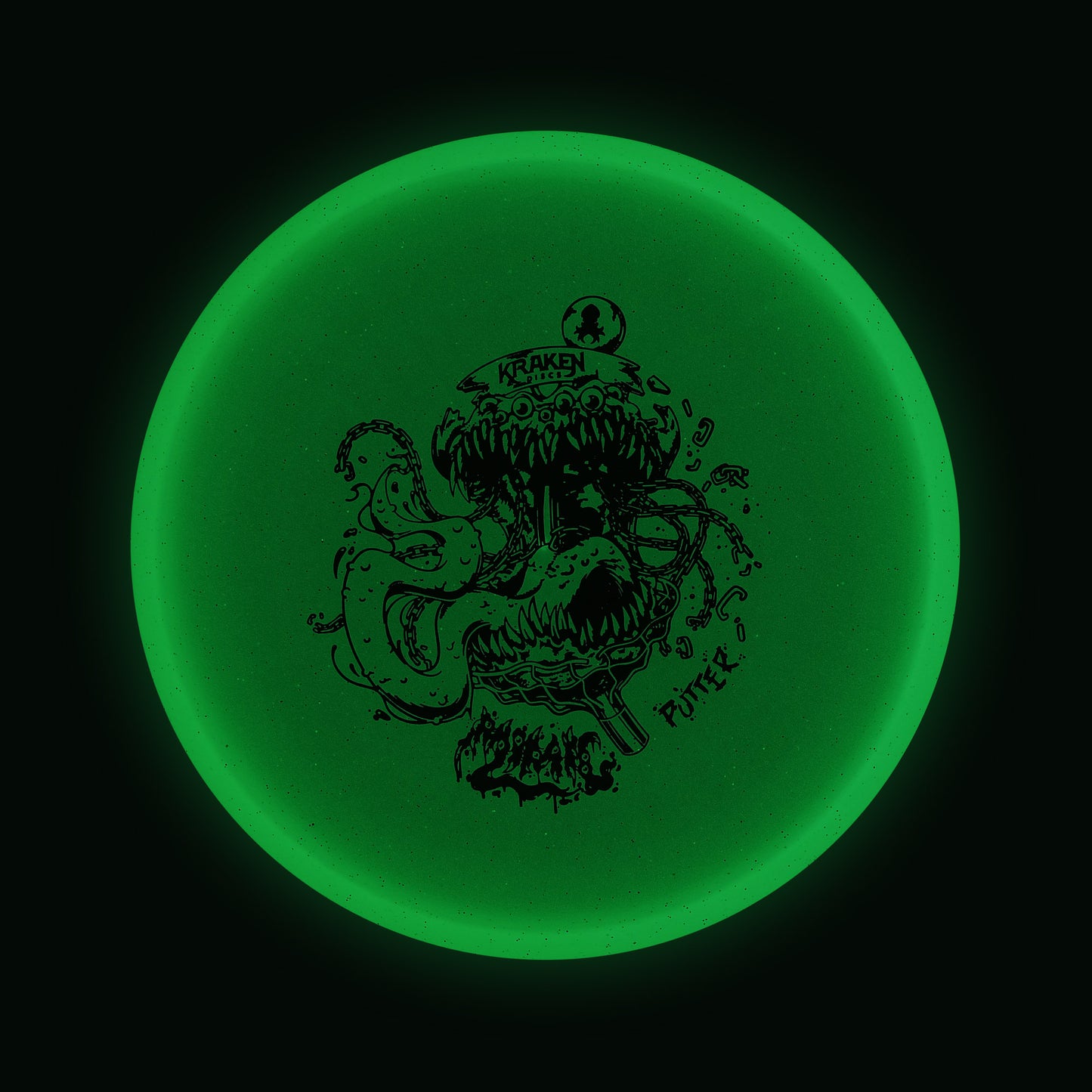 Mimic Transparent Glow in the Dark Jelly Putter with Green Foil