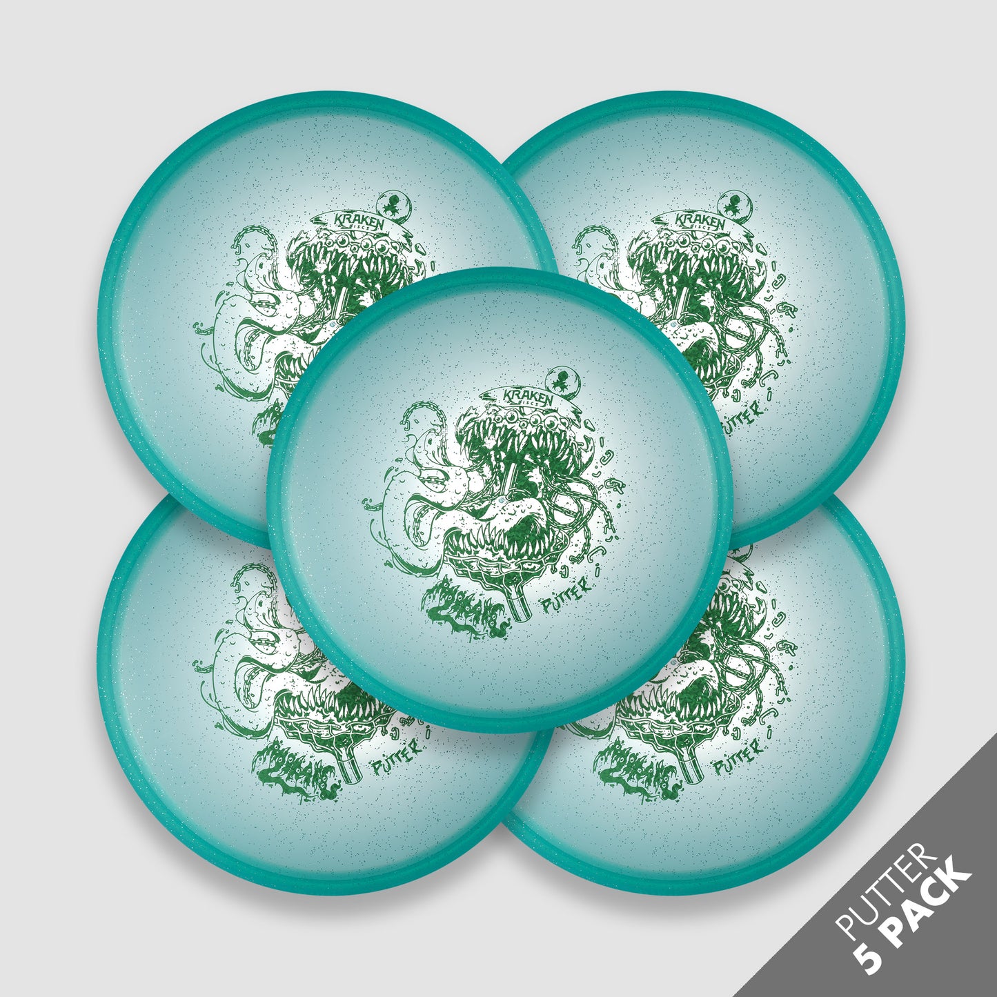 Mimic Teal Jelly Putter Pack with Green Foil