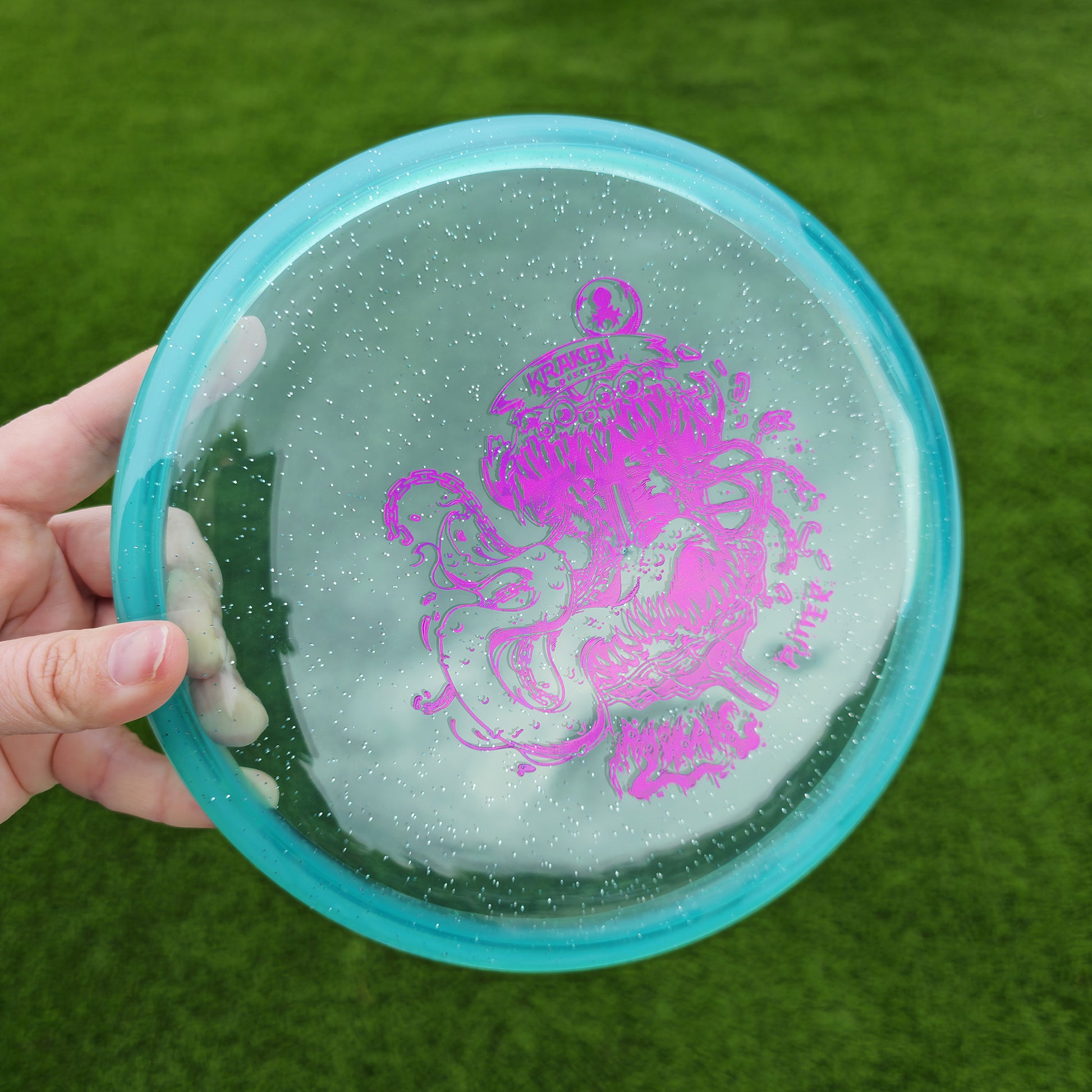 Mimic Teal Jelly Putter with Purple Foil